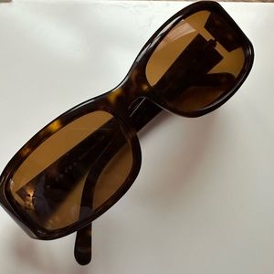 Prada Tortoise Shell with Amber Lenses Sunglasses